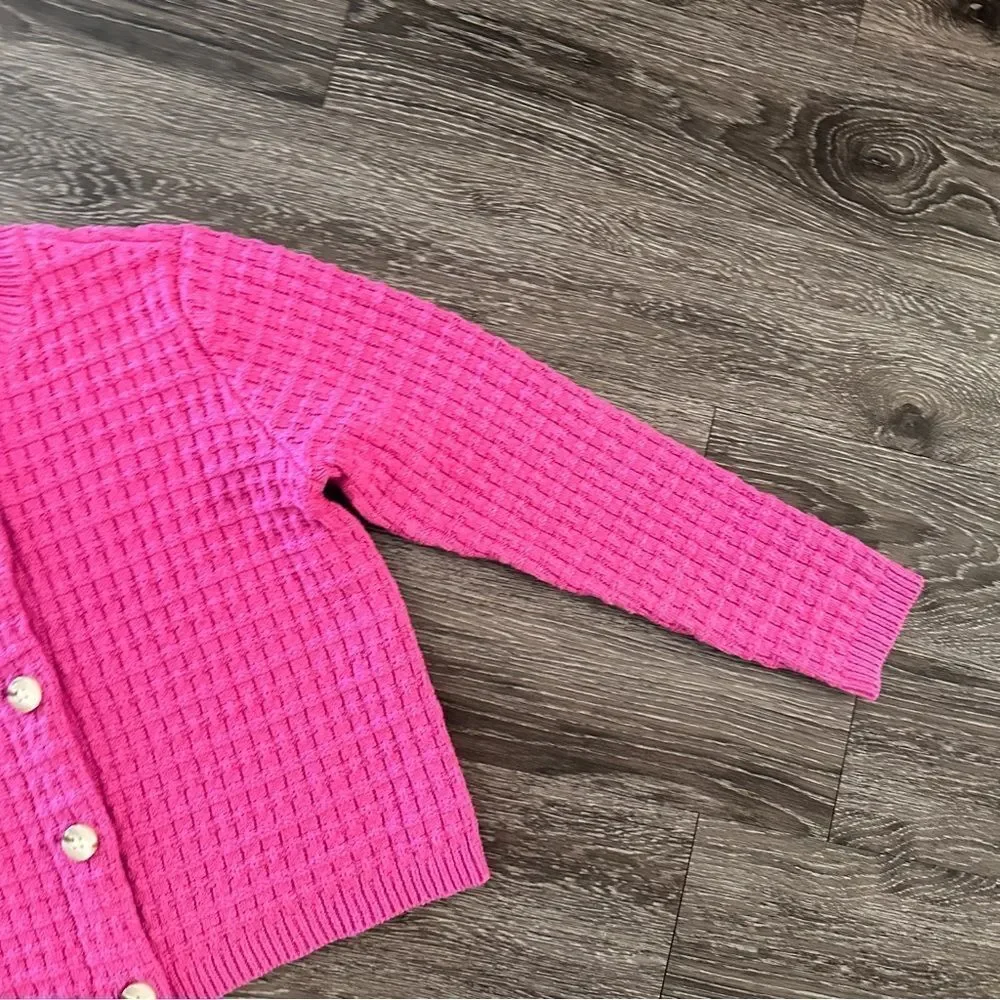 Ann Taylor Geo Stitch Sweater Jacket New - Picture 4 of 7